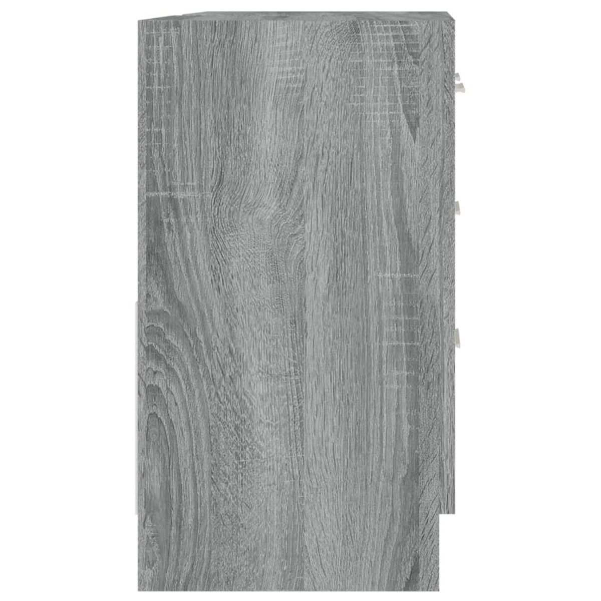 VIDAXL Armoire de lavabo Sonoma gris 63x30x54 cm Bois d'ingenierie
