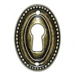 CENTRALE BRICO Entrée de clé Louis XVI en laiton brossé