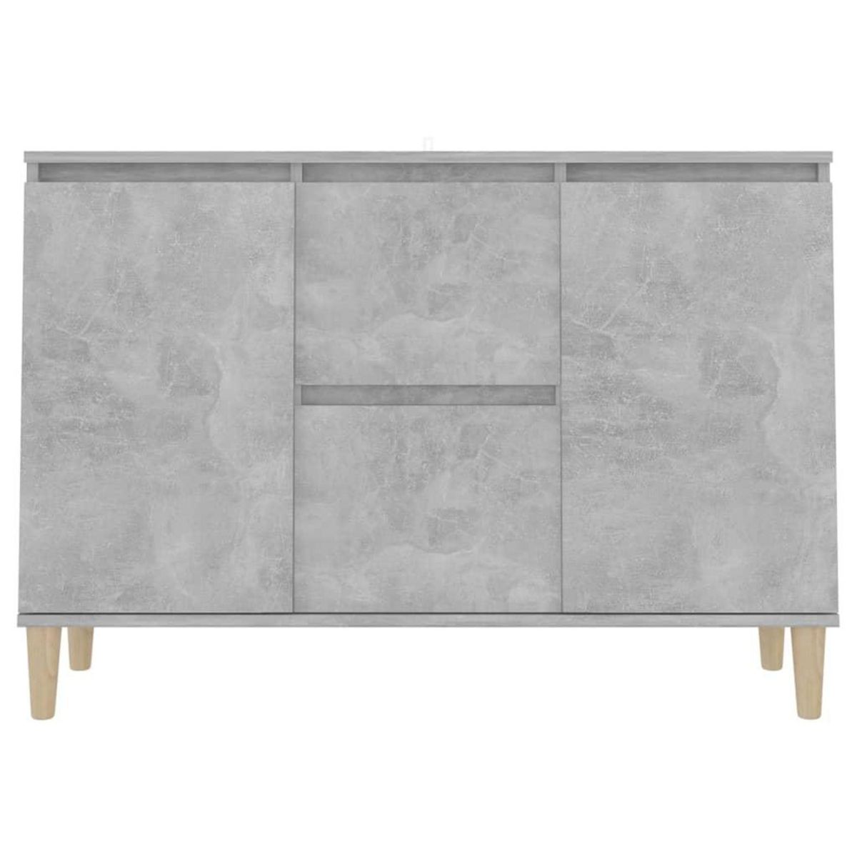 VIDAXL Buffet gris beton 101x35x70 cm bois d'ingenierie