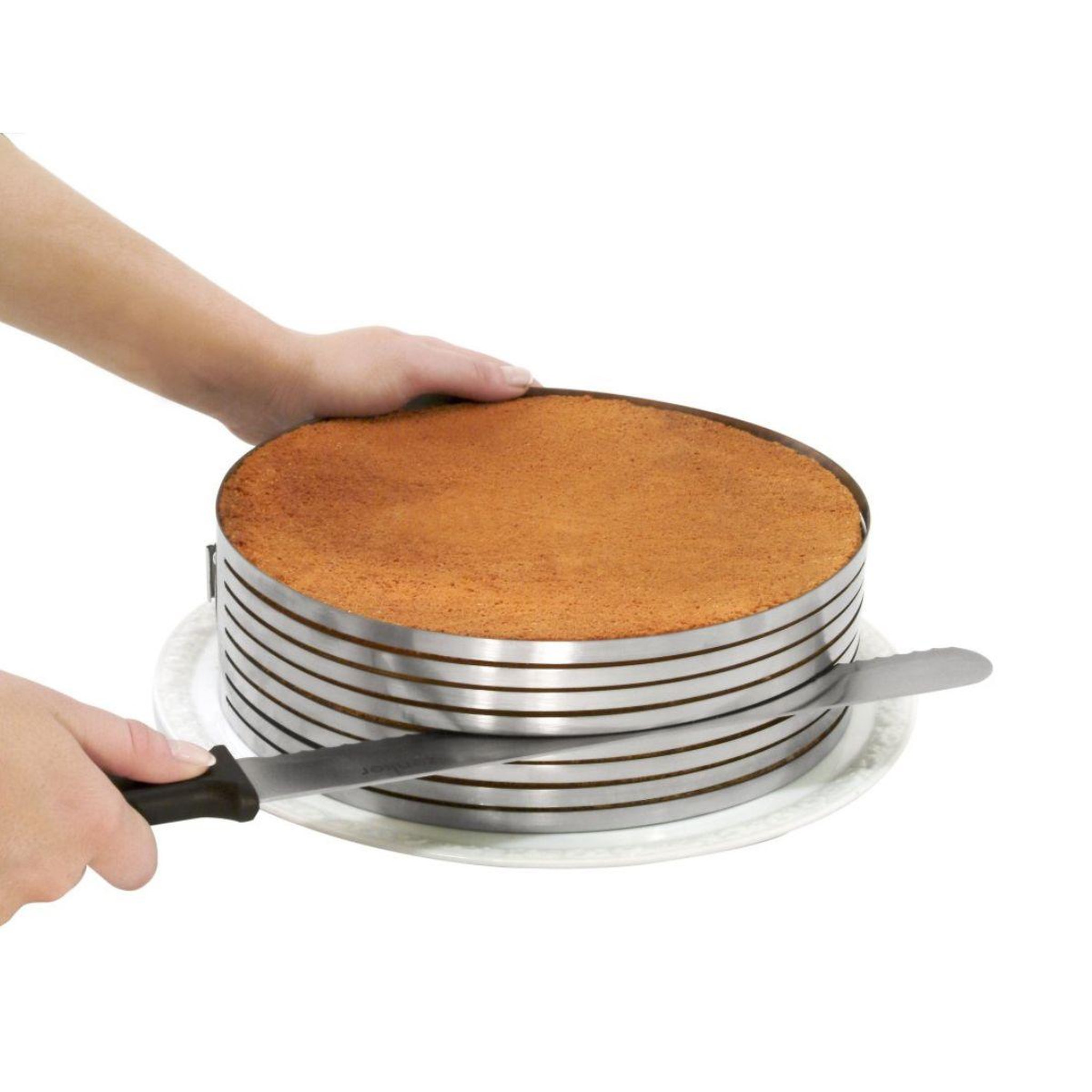 Voir la diapositive 3 : ZENKER Ensemble de 2 ustensiles de pâtisserie pour layer cakes zenker