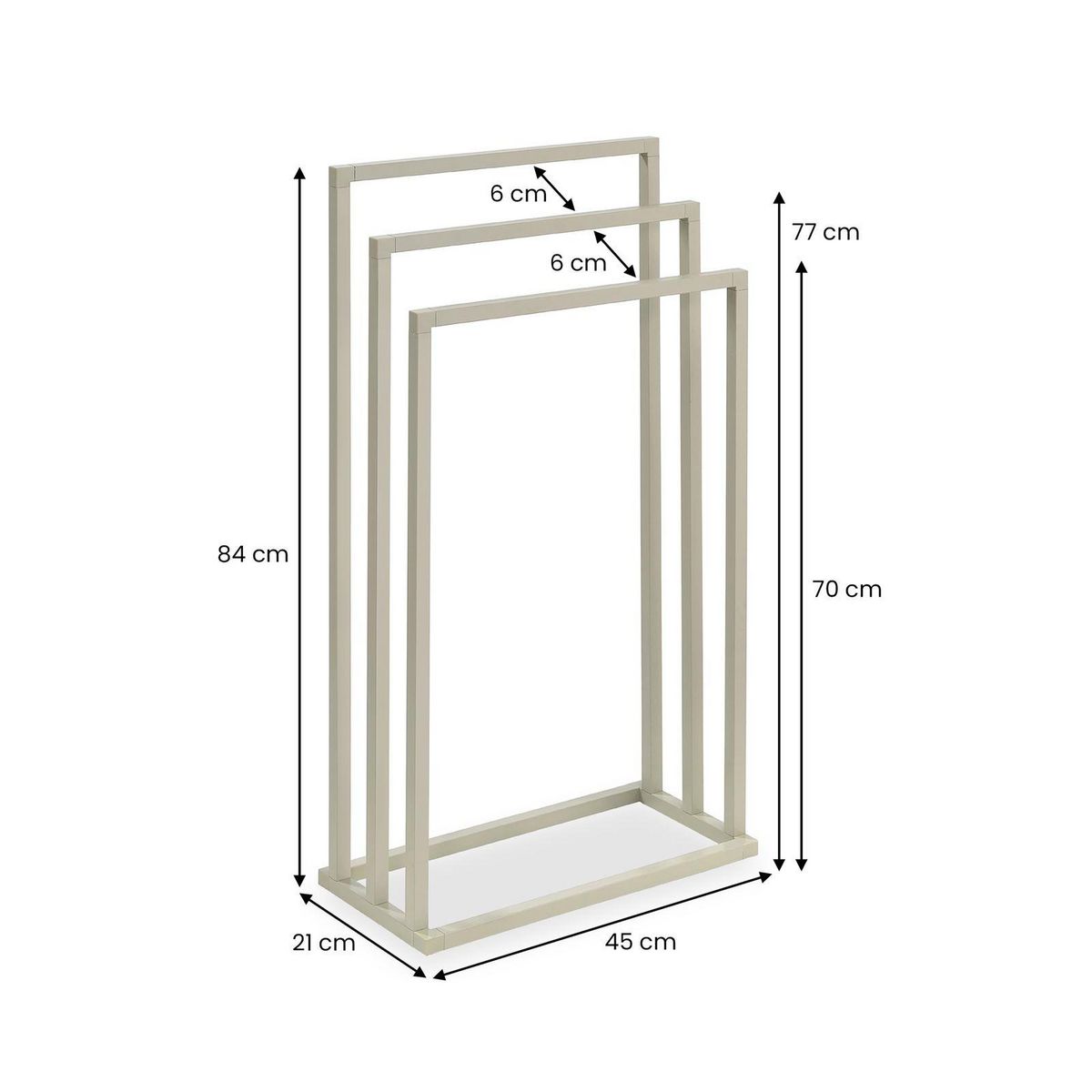 IDIMEX Porte-serviettes KUNO, en métal