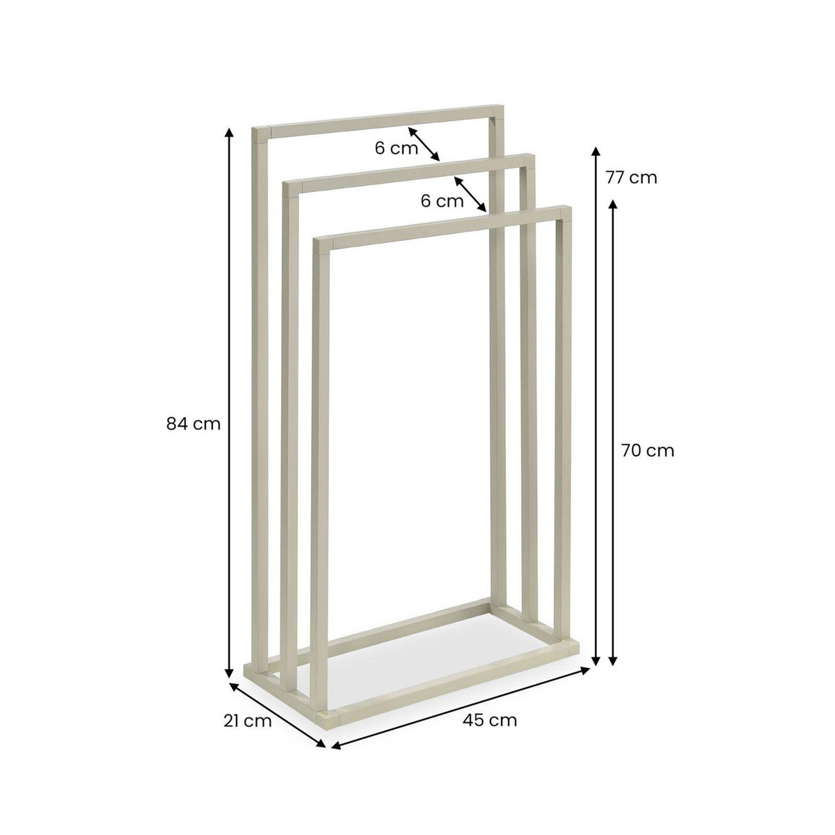 IDIMEX Porte-serviettes KUNO, en métal
