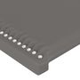 Voir la diapositive 4 : VIDAXL Tetes de lit 2 pcs Gris 100x5x78/88 cm Similicuir