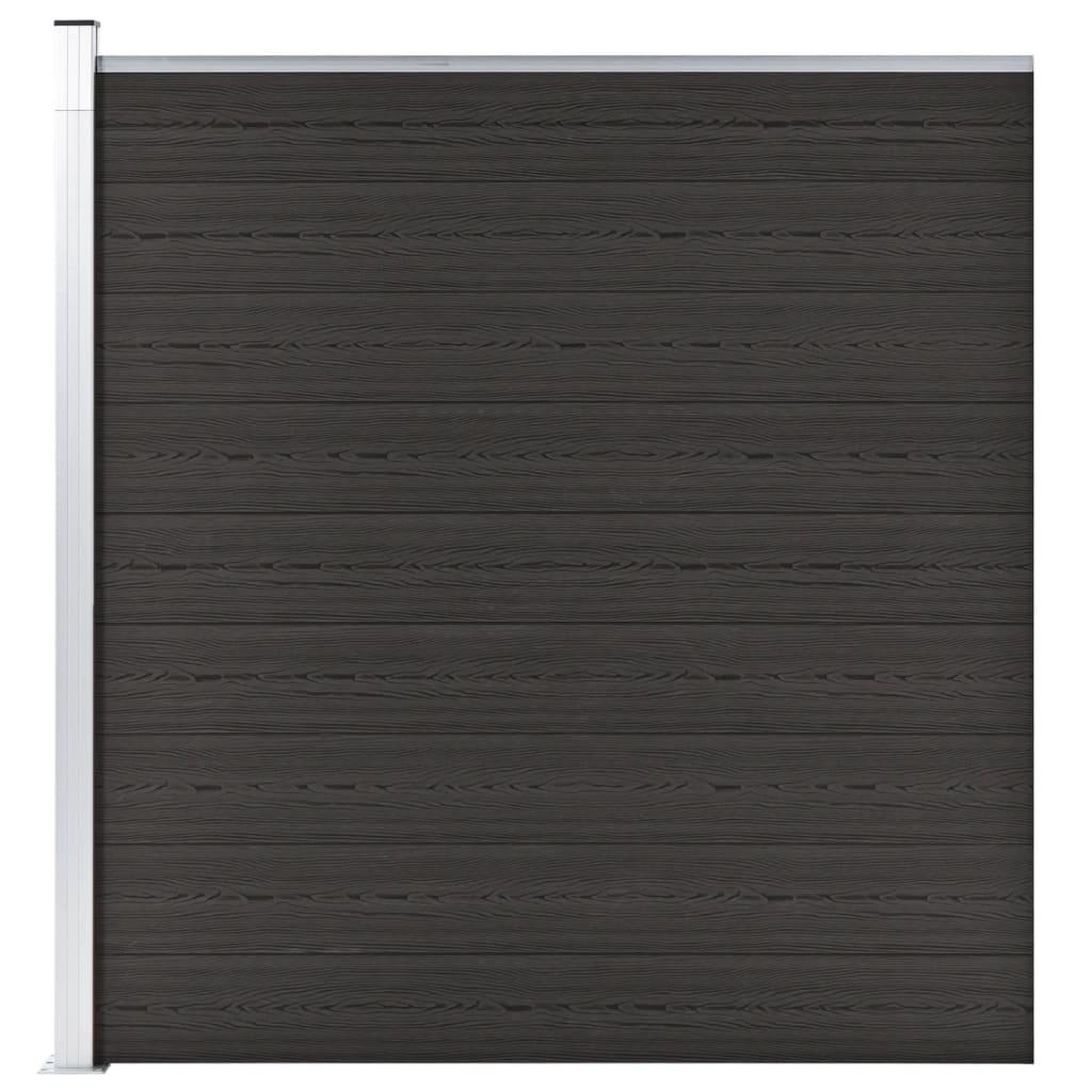 Voir la diapositive 1 : VIDAXL Panneau de cloture WPC 175x186 cm Noir