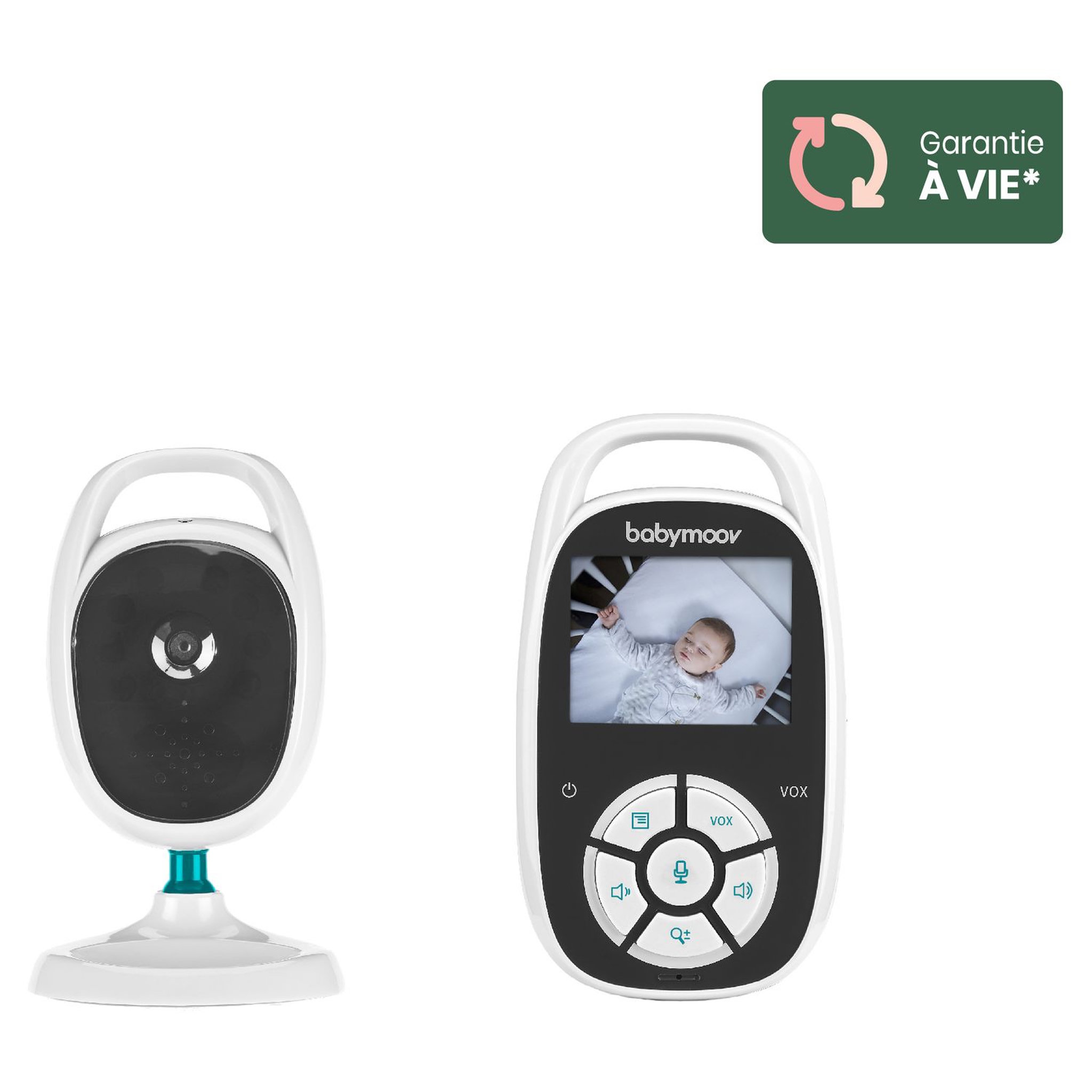 Voir la diapositive 1 : BABYMOOV Babyphone vidéo ultra compact Yoo See - Blanc