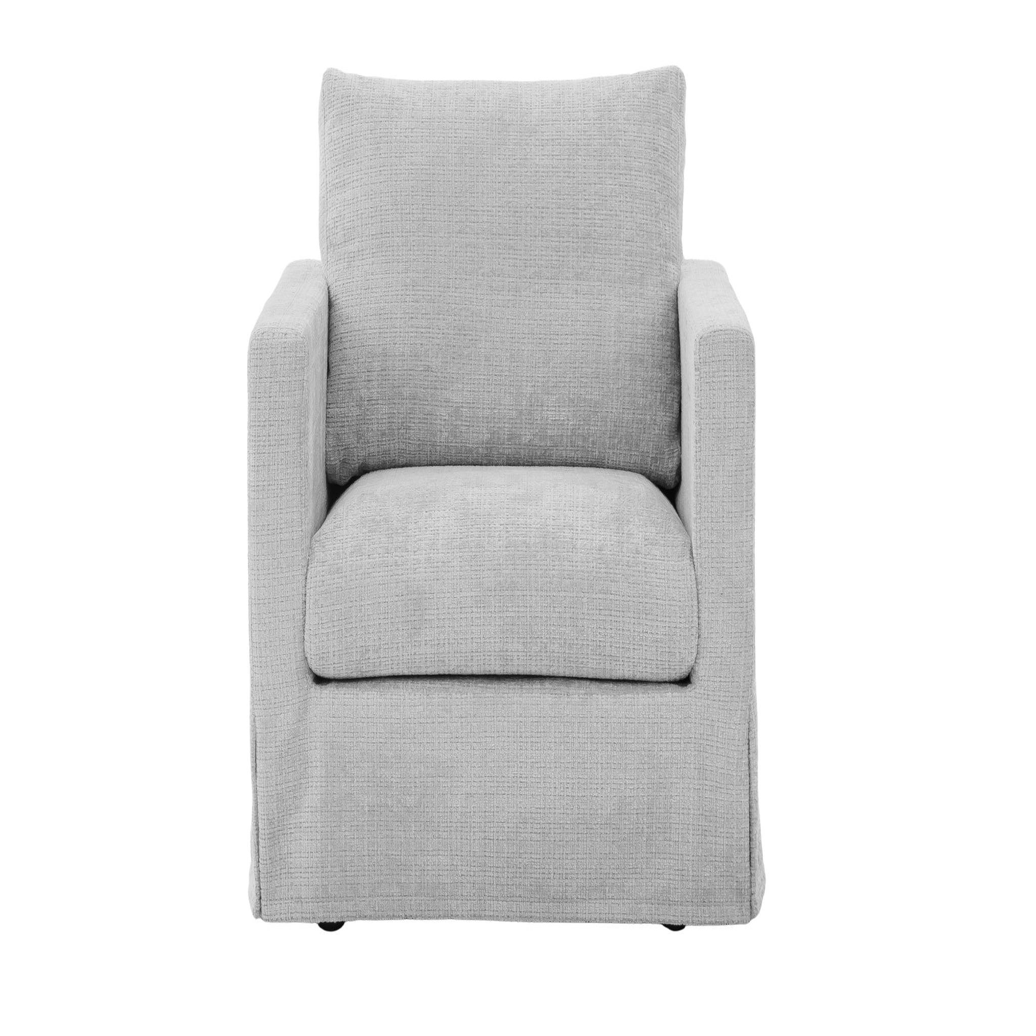 Voir la diapositive 1 : CASANOVA PARIS Leonie - fauteuil tissu chenille déhoussable