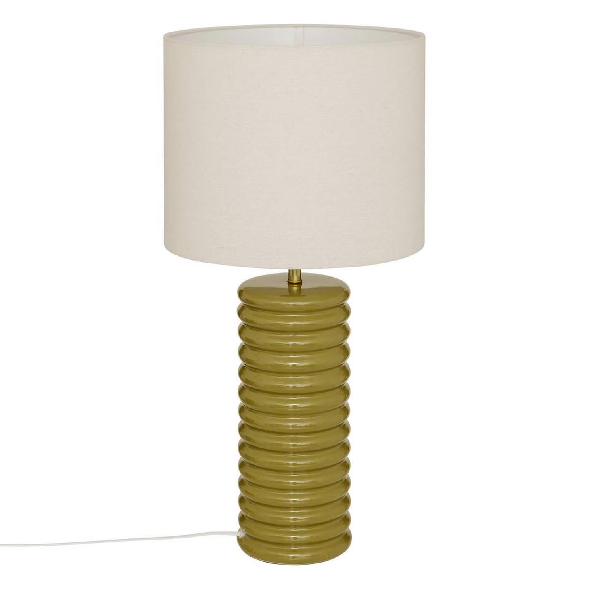 ATMOSPHERA Lampe à poser en céramique  vinus  69cm kaki