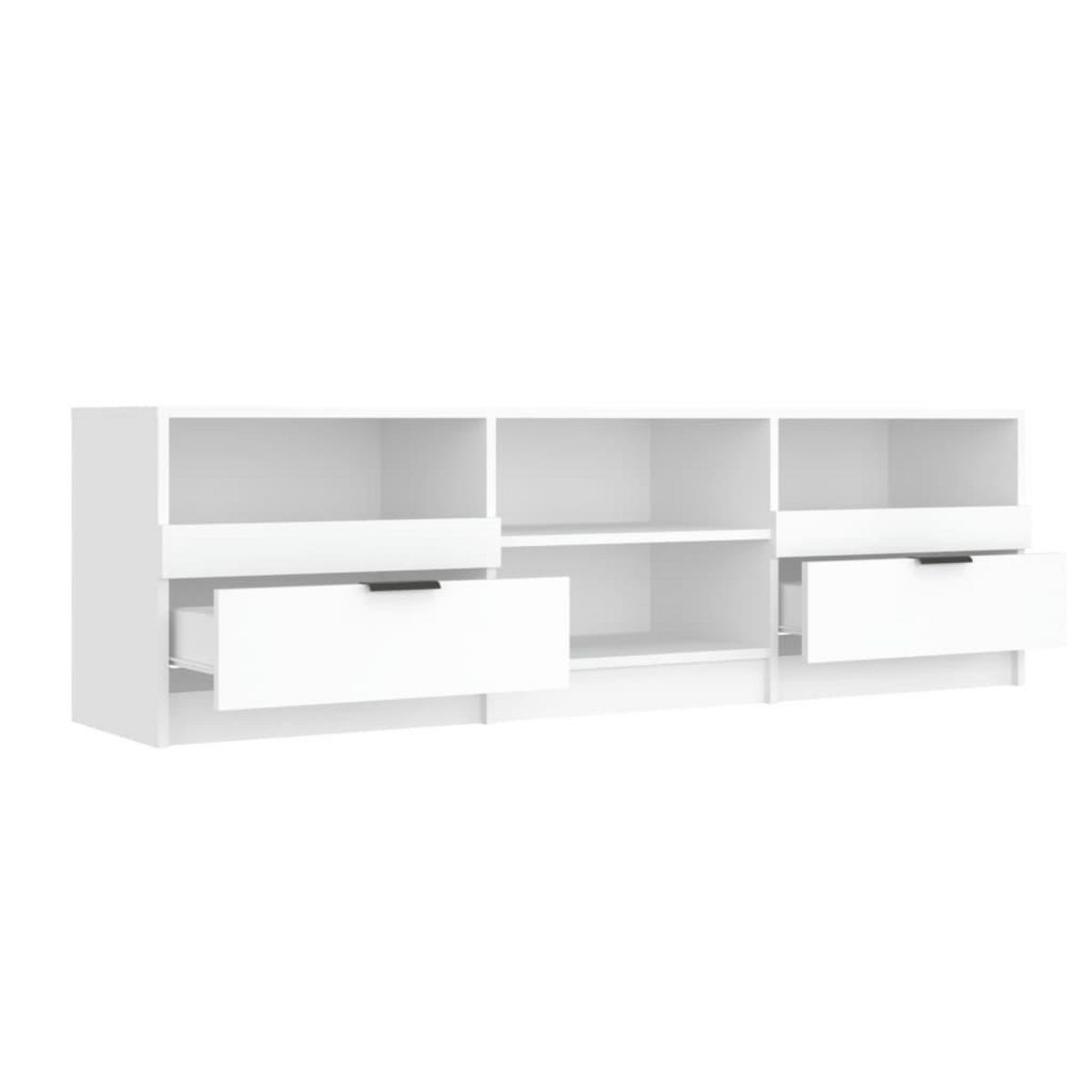 VIDAXL Meuble TV Blanc 150x33,5x45 cm Bois d'ingenierie