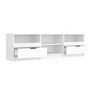 Voir la diapositive 5 : VIDAXL Meuble TV Blanc 150x33,5x45 cm Bois d'ingenierie