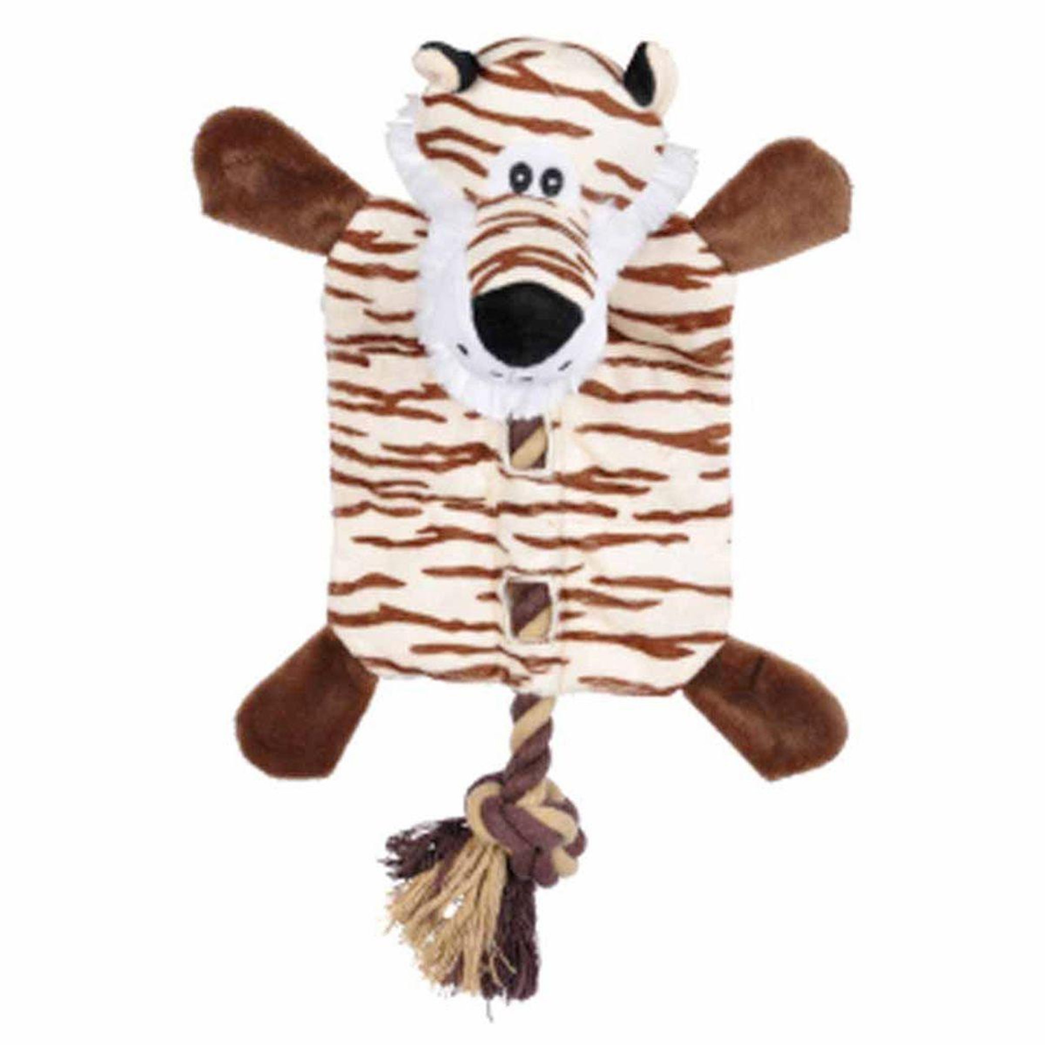 Voir la diapositive 1 : LOVE STORY Peluche pour chien  tigre  37cm marron
