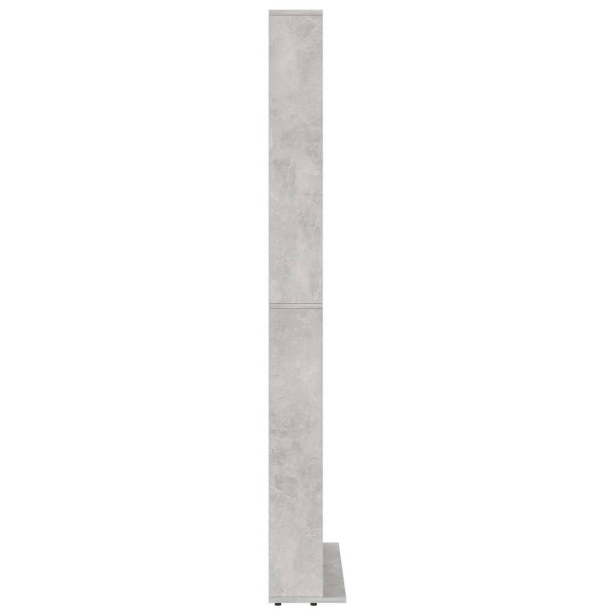 VIDAXL Armoire a CD Gris beton 102x16x177,5 cm Bois d'ingenierie