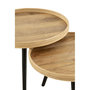 Voir la diapositive 3 : Paris Prix Lot de 3 Tables Gigognes  Perry  70cm Naturel
