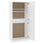 Voir la diapositive 5 : VIDAXL Garde-robe Blanc 90x52x200 cm Bois d'ingenierie