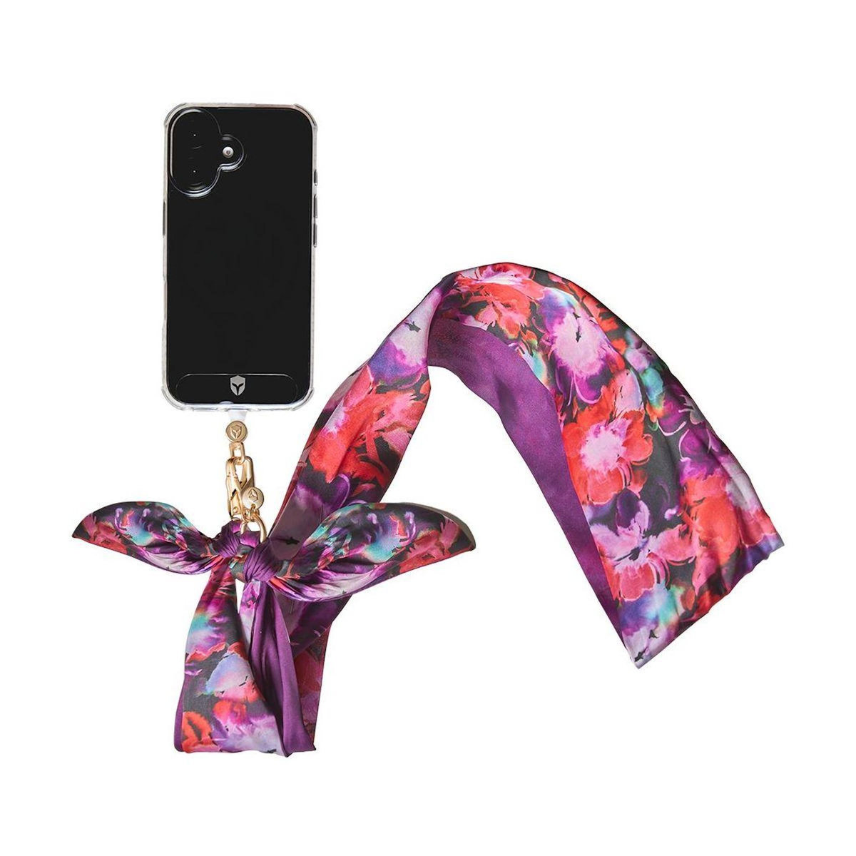 FORCE CASE Bandoulière foulard Flower rouge