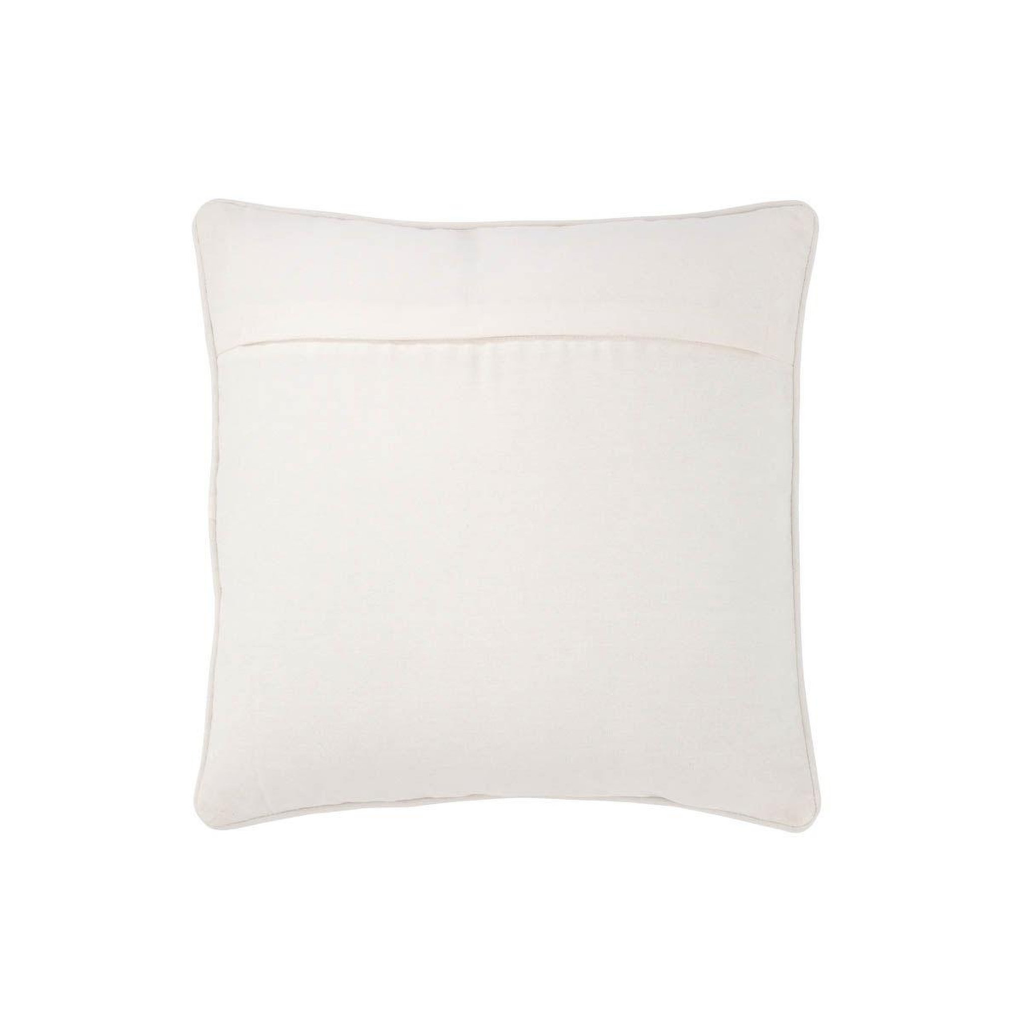 Voir la diapositive 2 : J-LINE Coussin déco  milano  45x45cm blanc