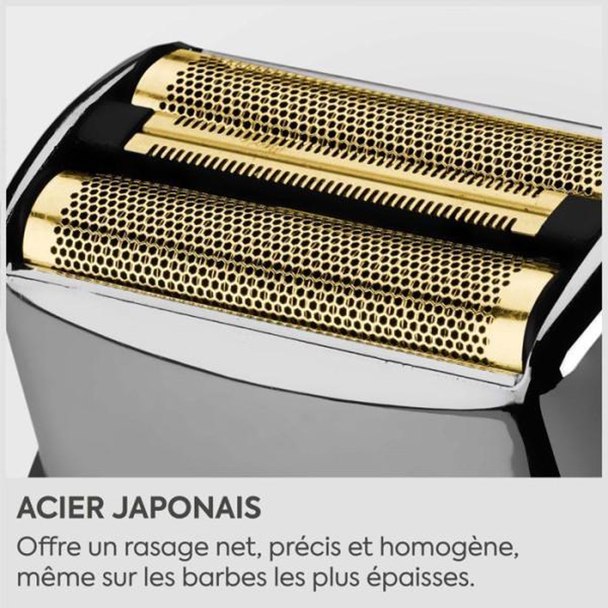 Voir la diapositive 2 : BABYLISS Rasoir - Tondeuse Electrique   - BABYLISS - FS991DE - Double grille titane - Waterproof - Autonomie 2h - Super-X Metal
