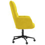 Voir la diapositive 4 : VIDAXL Chaise de relaxation Jaune moutarde Velours