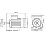 Voir la diapositive 6 : VIDAXL Moteur monophase Aluminium 1,5kW/2 CH 2 poles 2800 tr/min