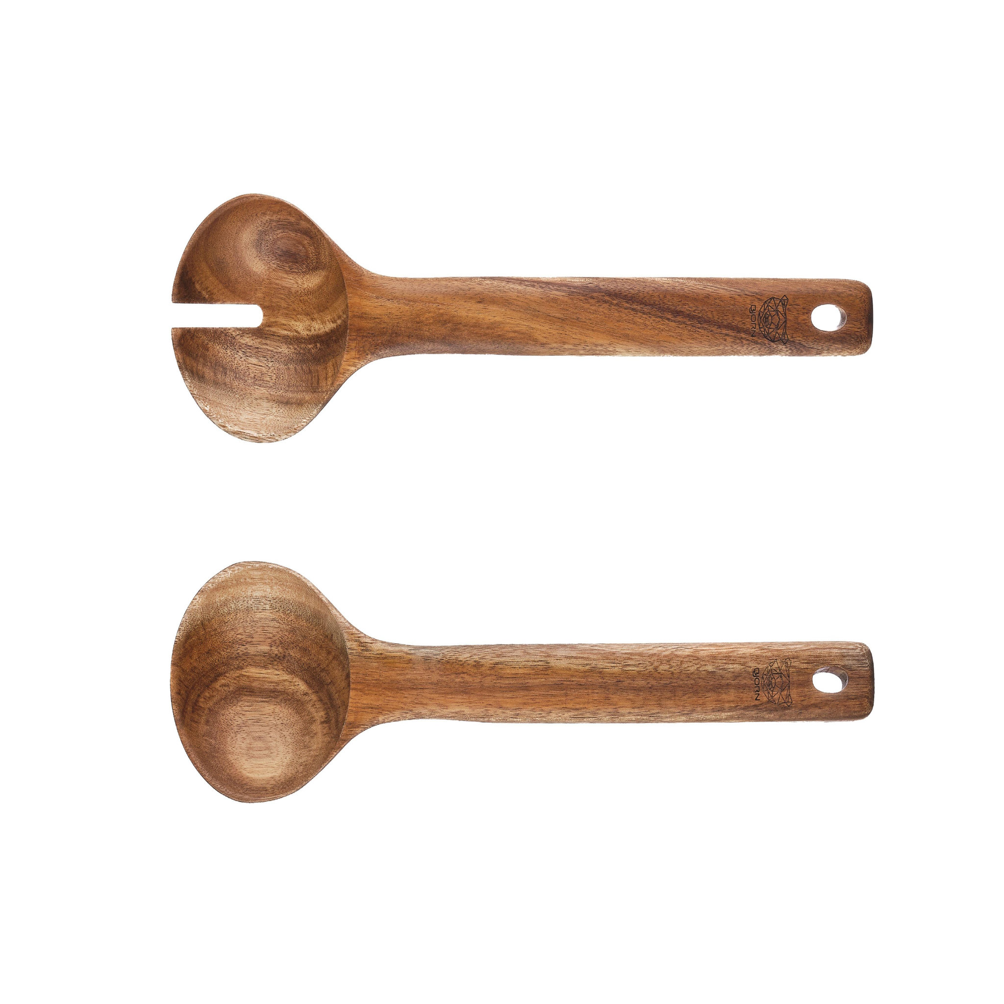 BJORN Couverts à salade en bois d'acacia OLLE