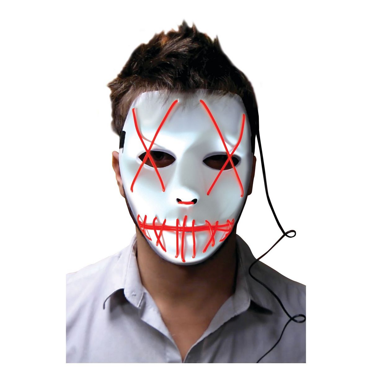 RUBIES Déguisement Masque Mort Lumineux rouge 