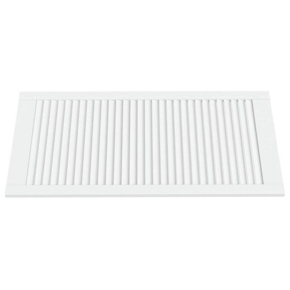 VIDAXL Portes d armoire à persiennes 2pcs blanc 99,3x49,4cm pin massif