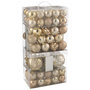 Voir la diapositive 2 : Paris Prix Lot de 80 Boules de Noël  Night  58cm Beige & Écru