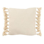 Paris Prix Coussin Déco Pompons  Bella  48x48cm Beige