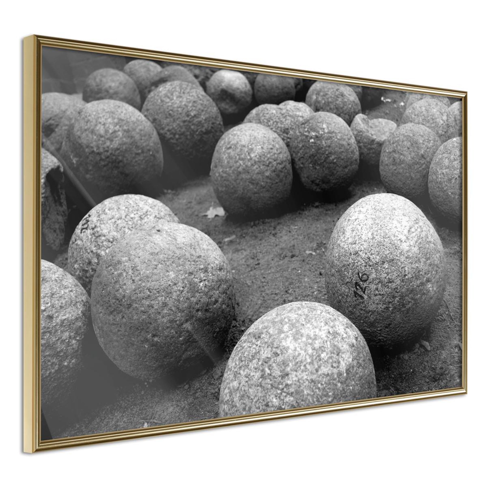 Paris Prix Affiche murale encadrée  stone spheres