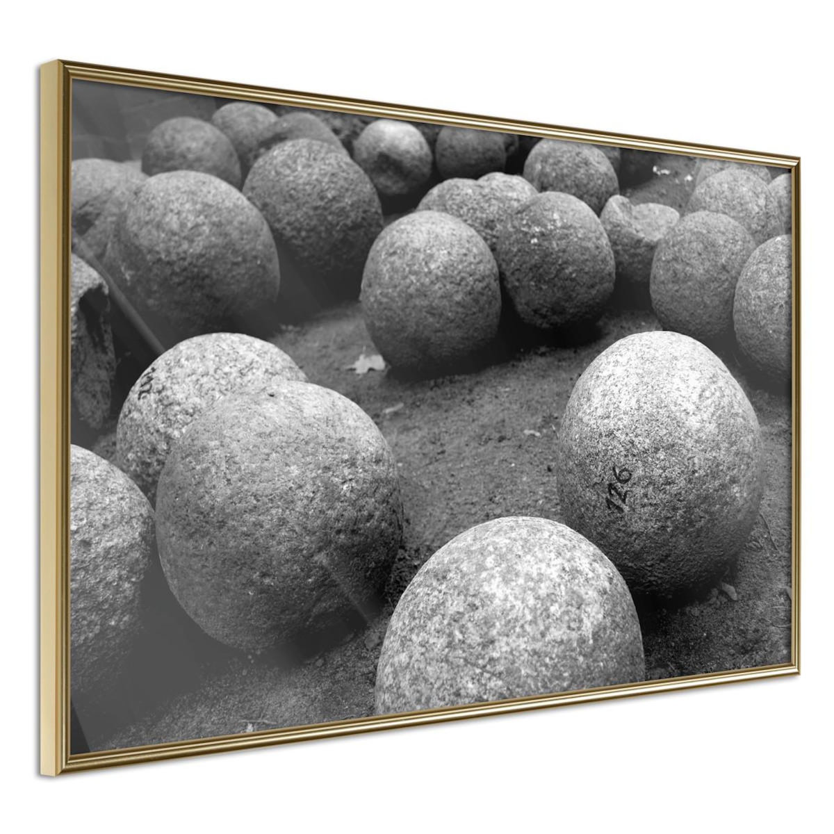 Paris Prix Affiche Murale Encadrée  Stone Spheres