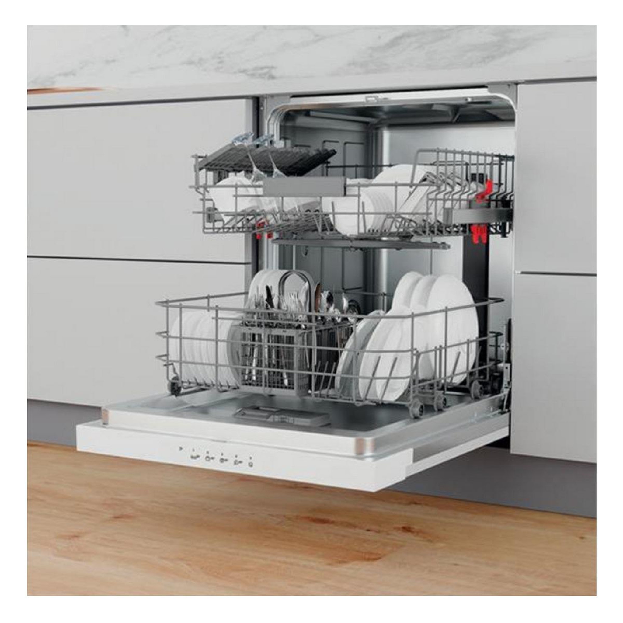 Voir la diapositive 6 : Whirlpool Lave-vaisselle 60cm 14 couverts 46bd intégrable avec bandeau - w3pfd636w
