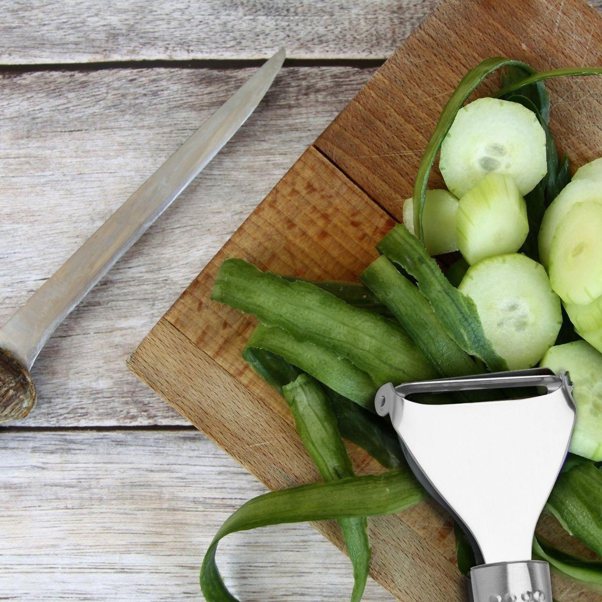 Voir la diapositive 2 : Fackelmann Rasoir à légumes inox 18 cm fackelmann ovale