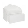 Voir la diapositive 2 : Atmosphera Kids Banc & Coffre de Rangement  Douceur  60cm Blanc