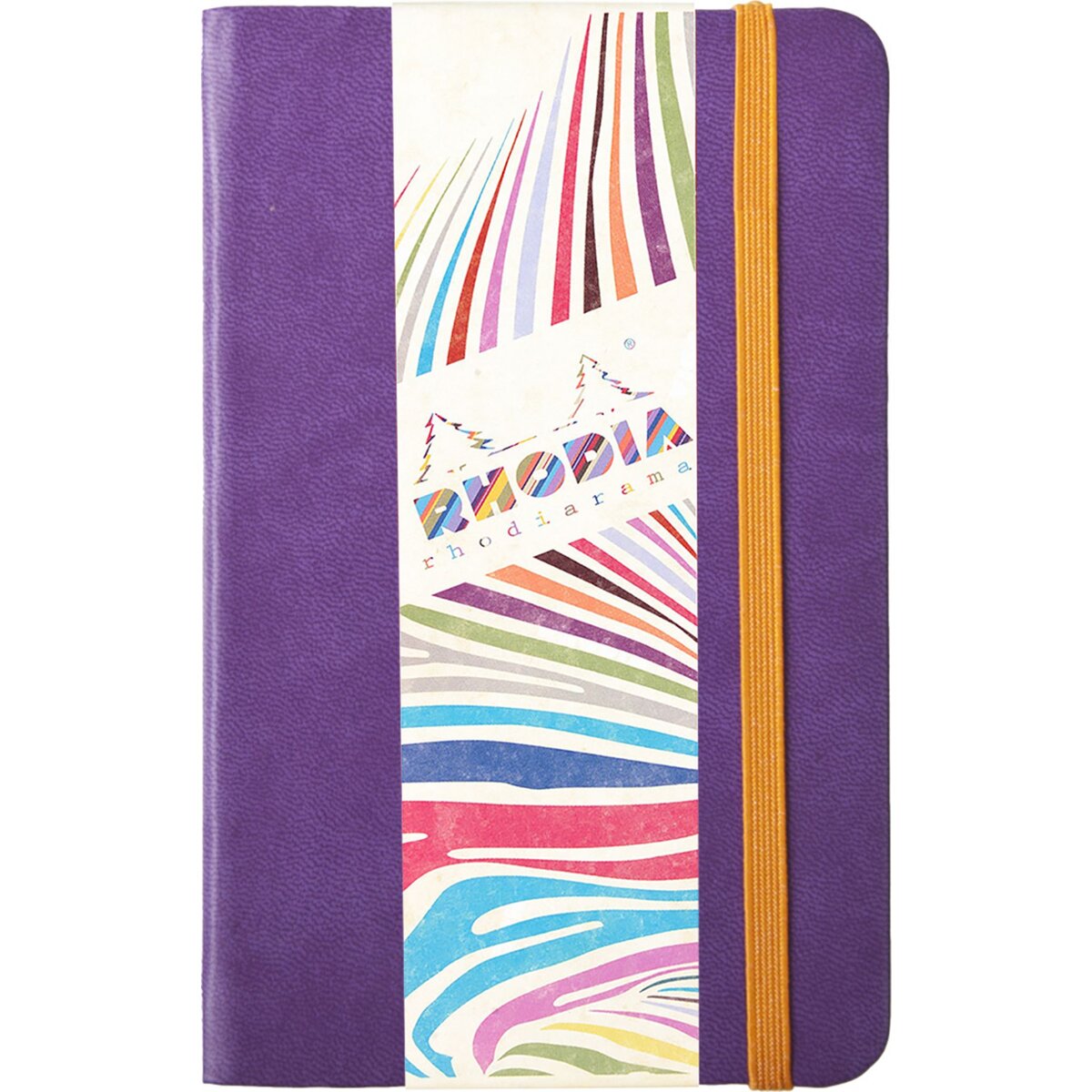 RHODIA Carnet à élastique 9x14cm - 192 pages - violet