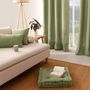 Voir la diapositive 3 : Paris Prix Coussin de Sol Uni  Panama  50x50cm Vert Olive