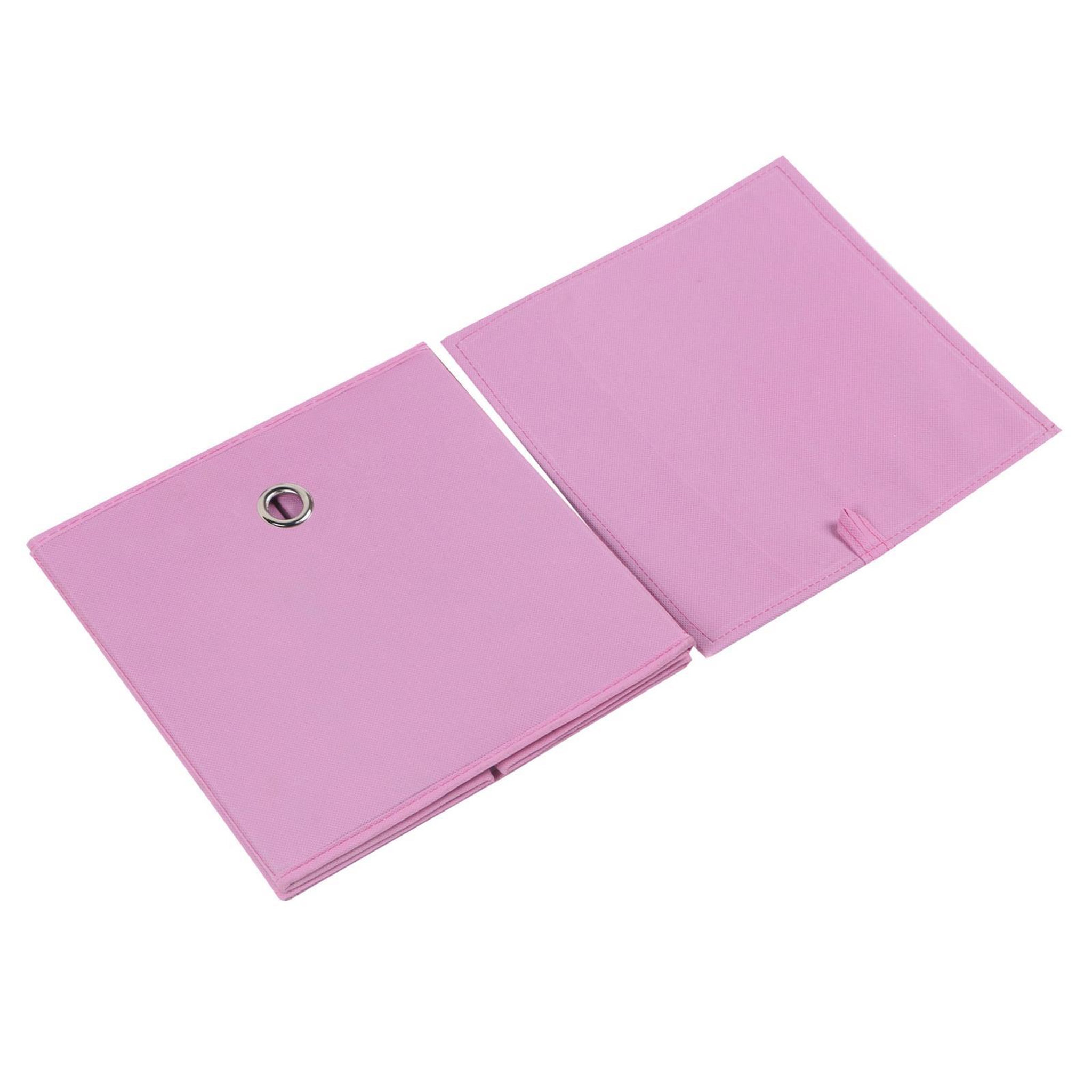 Voir la diapositive 4 : IDIMEX Lot de 2 boîtes de rangement ELA, en tissu