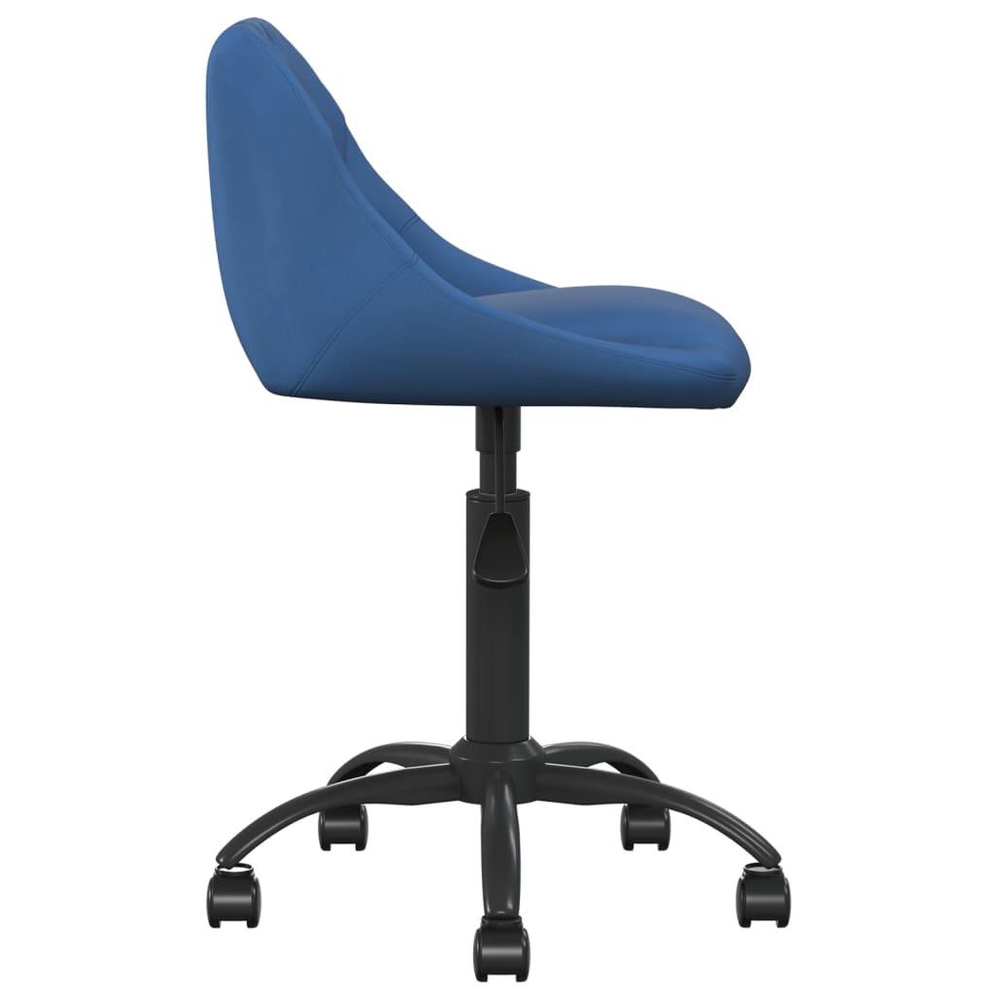 Voir la diapositive 3 : VIDAXL Chaise de bureau Bleu Velours