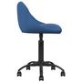 Voir la diapositive 3 : VIDAXL Chaise de bureau Bleu Velours