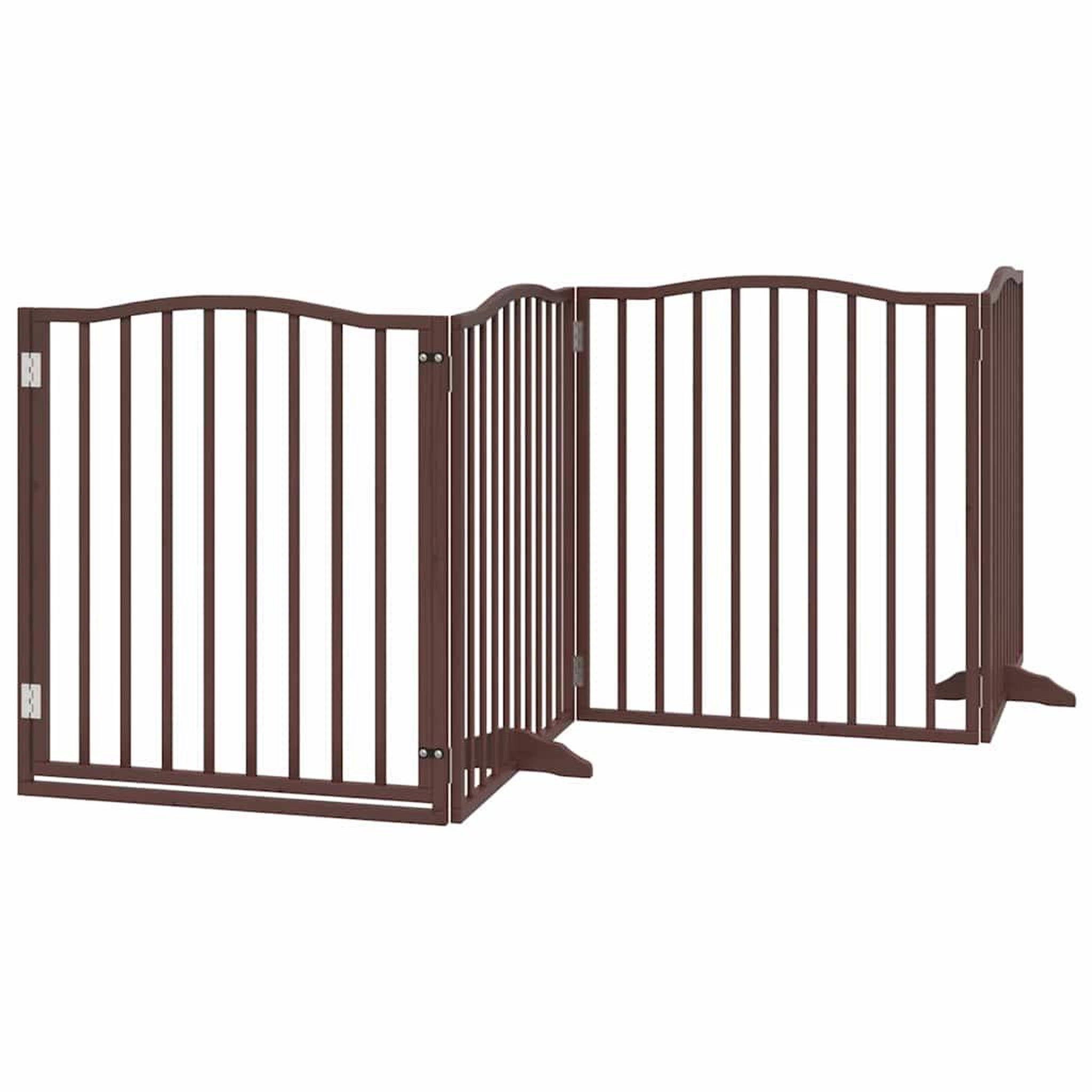 Voir la diapositive 4 : VIDAXL Barriere pour chien porte pliable 12 panneaux bois de peuplier