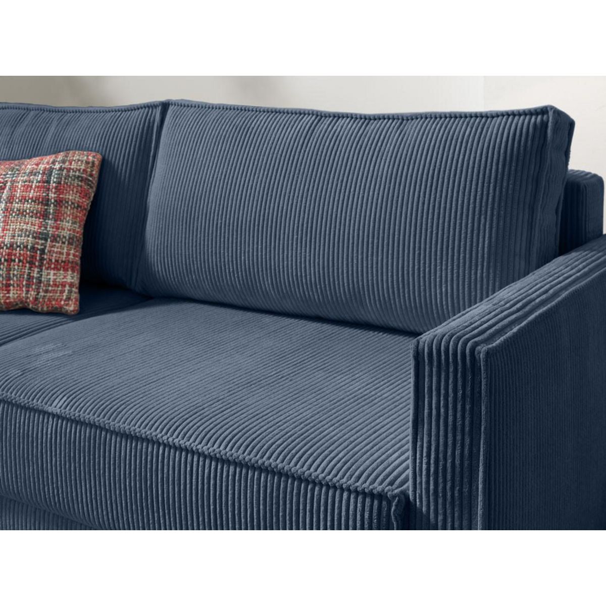 LISA DESIGN Charlie - canapé 3 places convertible avec coffre - en velours côtelé