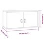 Voir la diapositive 6 : VIDAXL Armoire murale Gris 60x30x30 cm Bois de pin massif