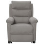 Voir la diapositive 3 : VIDAXL Fauteuil Gris clair Tissu