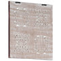 Voir la diapositive 3 : VIDAXL Panneau mural sculpte a la main MDF 40x40x1,5cm Marron et blanc