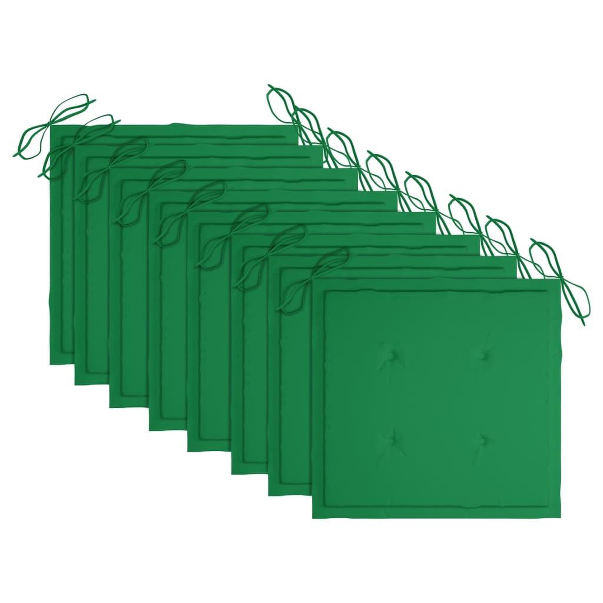 Voir la diapositive 4 : VIDAXL Chaises a manger d'exterieur lot de 8 et coussins Acacia massif