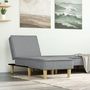 Voir la diapositive 1 : VIDAXL Chaise longue gris clair tissu