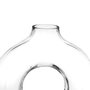 Voir la diapositive 2 : ATMOSPHERA Vase Design en Verre  Circle  25cm Transparent