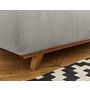 Voir la diapositive 4 : BEST MOBILIER Cristal - canapé 3 places - convertible avec coffre et grand pouf - en velours côtelé