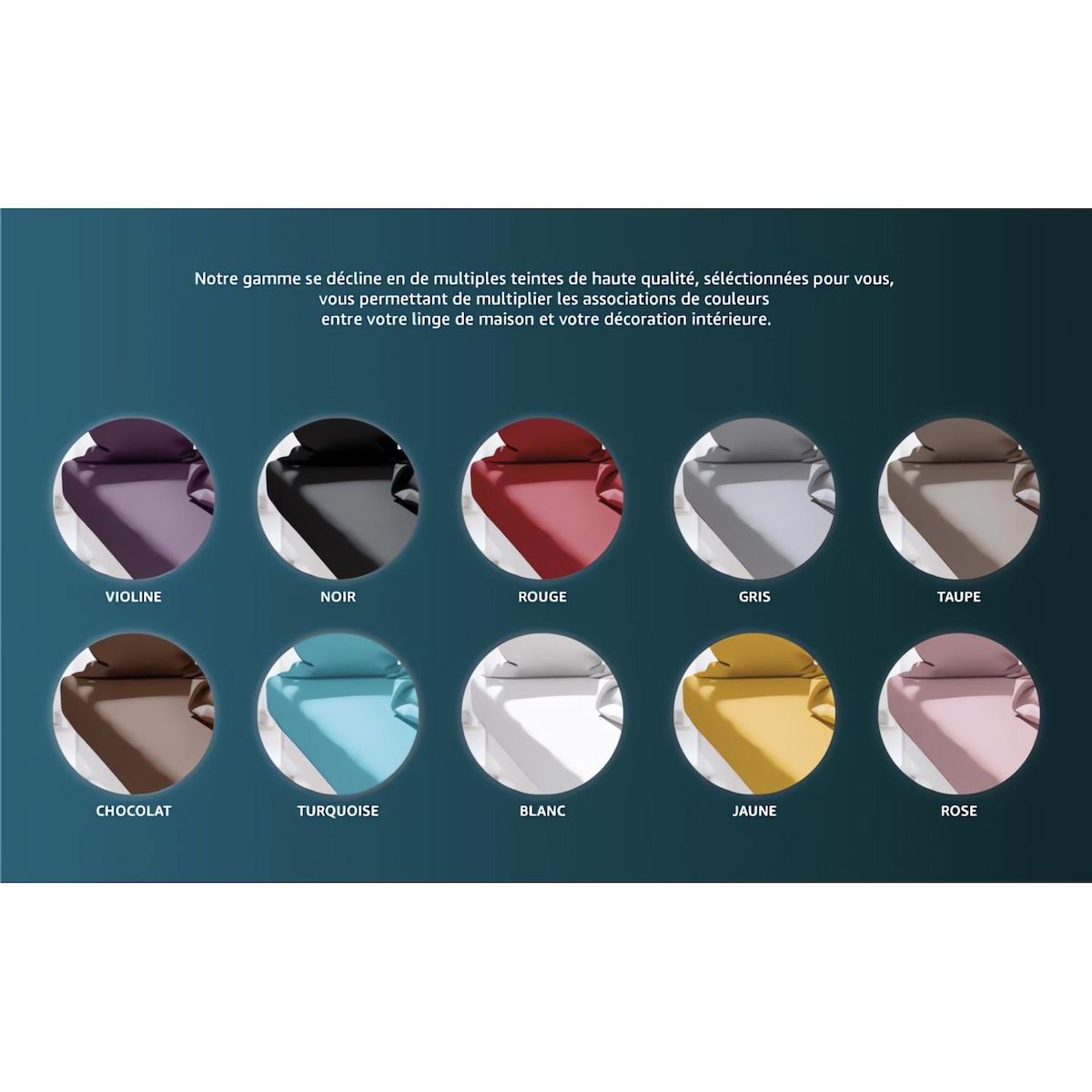 ZZZ Drap plat uni ZZZ en polycoton