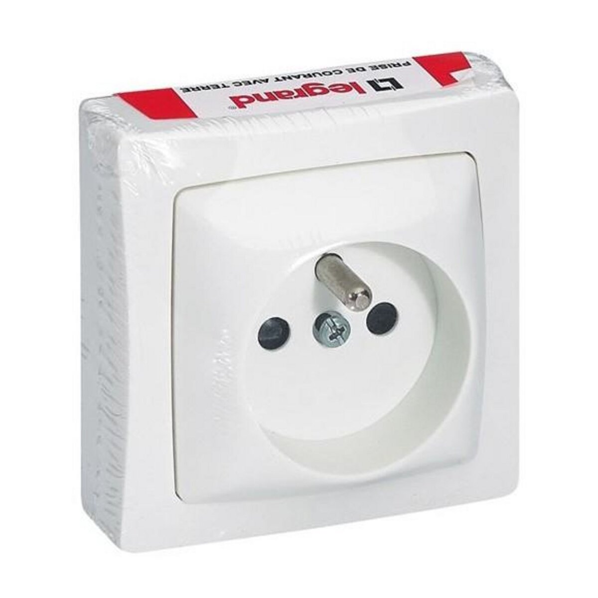 Legrand ASL prise 2 pôles + terre F/B saillie blanc