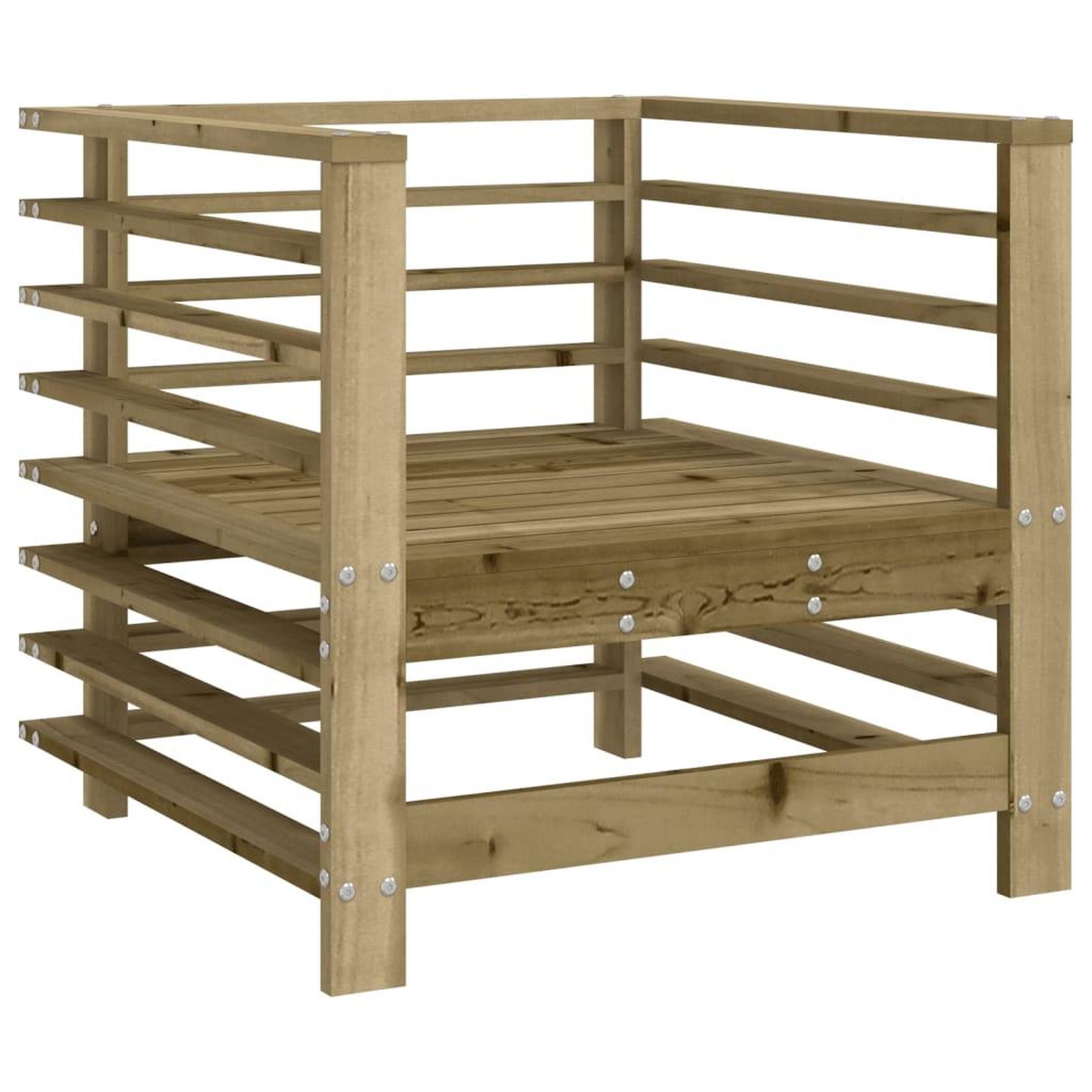 Voir la diapositive 3 : VIDAXL Chaises de jardin lot de 2 bois de pin impregne