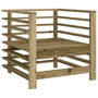 Voir la diapositive 3 : VIDAXL Chaises de jardin lot de 2 bois de pin impregne